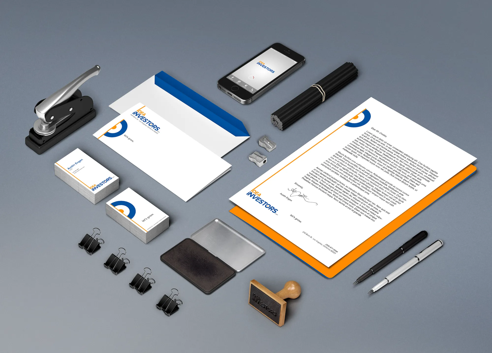 Idea investors stationery