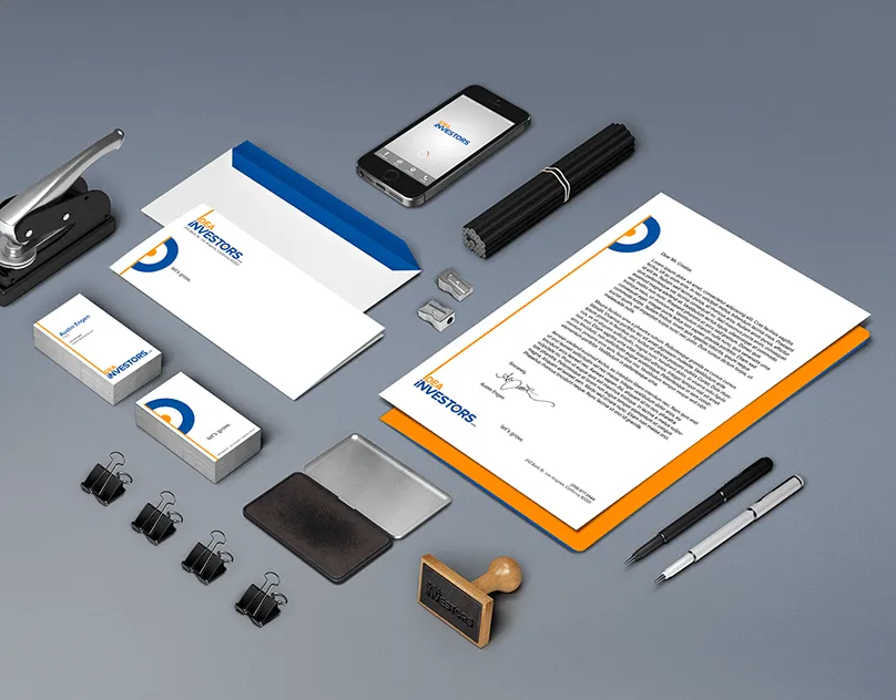 Idea Investors stationery mockup