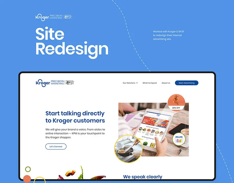 Kroger Precision Marketing site redesign preview