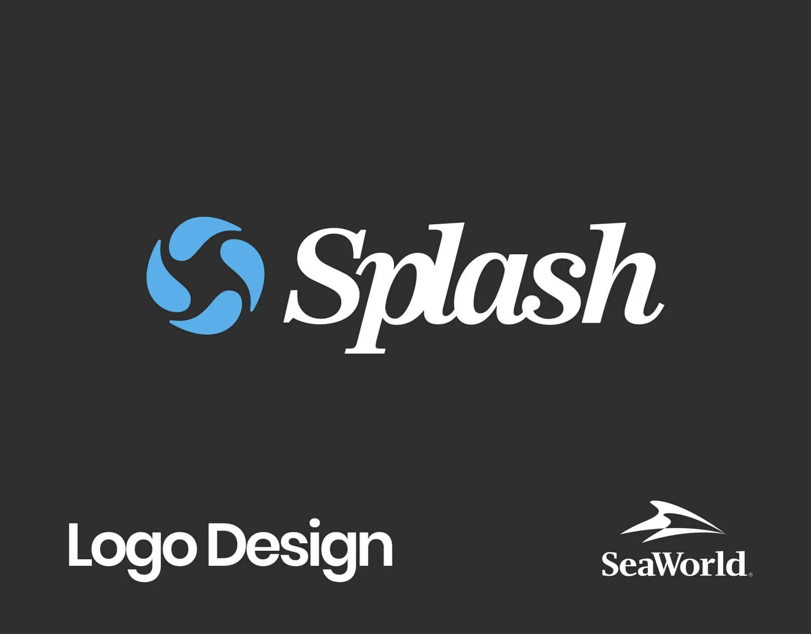 Splash logo on a dark background